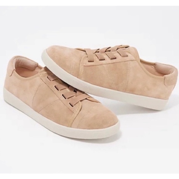Vionic Shoes - Vionic Suede Cupsole Jean Sneakers Tan